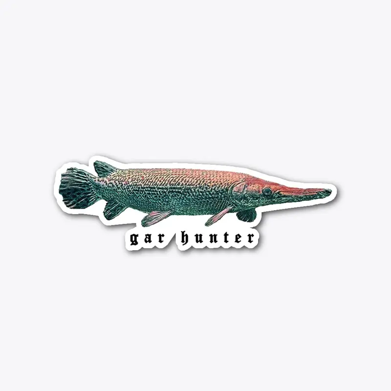 Gar Hunter Sticker