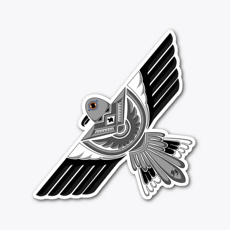 White-winged Dove Aztec © Sticker